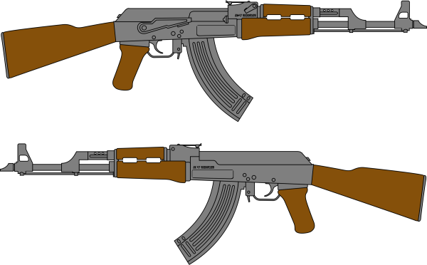 Ak-47-drawn-rifle-pencil-and-color-drawn-rifle