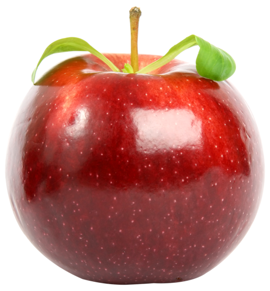 red-apple-with-leaf-png-image-pngpix